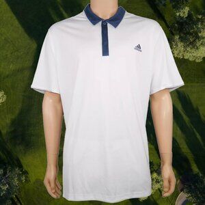 Adidas Men's Climacool Performance Polo Golf Shirt UPF 50+ Size 2XL White